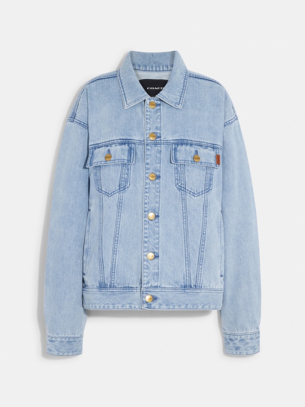 Authentic Coach Men's Novelty Denim Jacket Size Large NWT